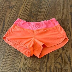Lululemon Orange Speed Ups 2.5”